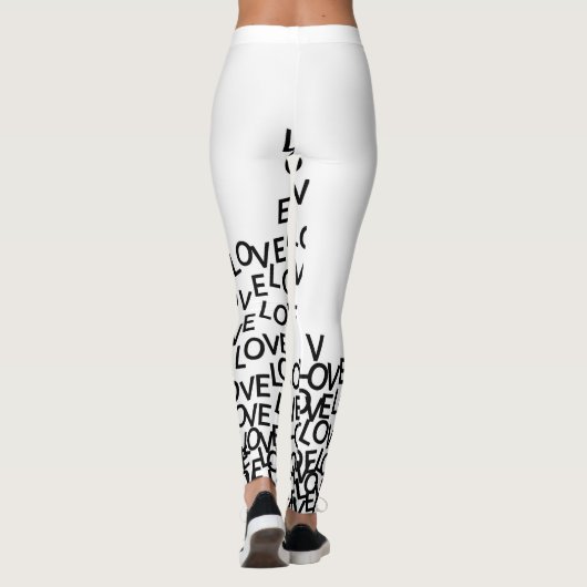 amour amour amour leggings (Dos)