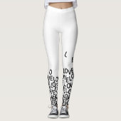 amour amour amour leggings (Devant)
