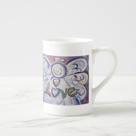 Amour Ange Mot Os Chine Mug (Droite)