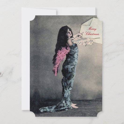 Amour Ange Noël - Invitations / RSVP / Carte (Devant)