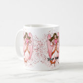 Amour Angel mariage mug (Devant gauche)