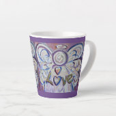 Amour Angel Word Art Custom Latte Mug Cup (Angle droit)