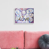 Amour Angel Word Art Peinture Toile Enveloppé (Insitu(Salon))