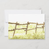 amour arbre campagne mariage cartes RSVP (Dos)
