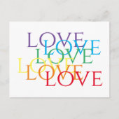 AMOUR ARC-EN-CIEL Carte postale (Devant)