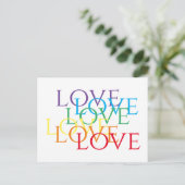AMOUR ARC-EN-CIEL Carte postale (Debout devant)