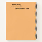 Amour Au Carnet Spiral De Poisson (Dos)