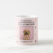 Amour au premier aboiement Tasse personnalisée pou (Centre)