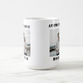 Amour au premier regard couple tasse de café (Centre)