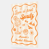 Amour au premier Spritz Bienvenue à la Baby Shower (Angle)