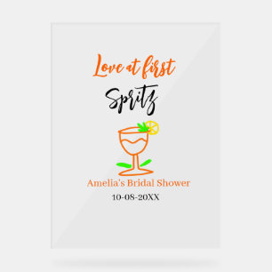 Amour au premier spritz orange noir nuptiale douch
