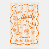 Amour au Premier Spritz Réception de Mariage Bienv (Recto)