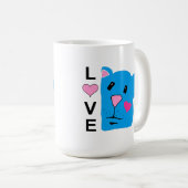 Amour Avec Cute Chipmunk Coffee Mug (Devant droit)