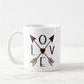Amour avec flèches Mug (Gauche)