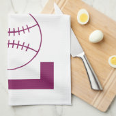 Amour Baseball serviette de cuisine (Quart Plié)