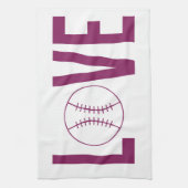 Amour Baseball serviette de cuisine (Vertical)