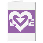 Amour blanc sur violet (Devant)