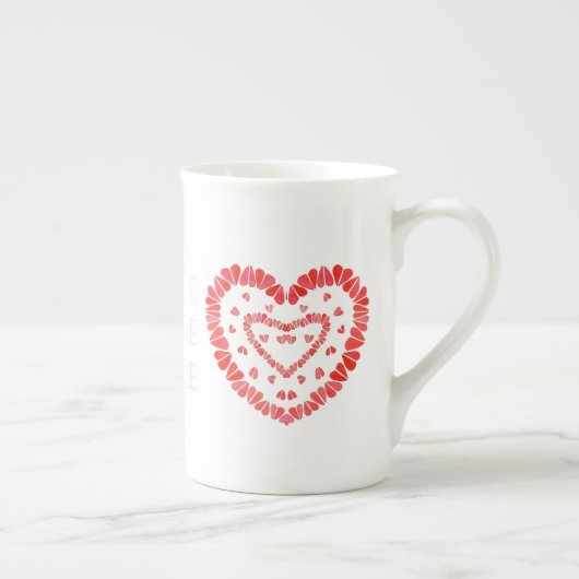 AMOUR Bone China Mug (Droite)