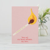 Amour Brûlant - Carte Romantique (Debout devant)