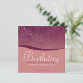 Amour Bubbles Fête Anniversaire Invitation (Debout devant)