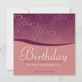 Amour Bubbles Fête Anniversaire Invitation (Devant)