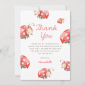 Amour Bug Anniversaire Carte de remerciements (Devant)