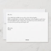 Amour Caché : Écrivez votre lettre - Carte de la S (Dos)