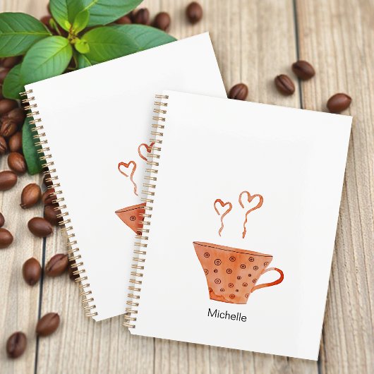 Amour café Mug Aquarelle Monogramme