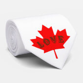 amour Canada jour feuille d'érable rouge cravate (Roulé)