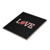 AMOUR - CARREAUX ROUGES ET NOIRS (Côté)