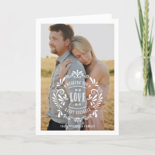 Amour   Carte de voeux de vacances