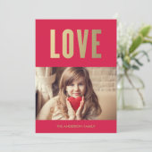 Amour | Carte photo de la Saint Valentin (Debout devant)