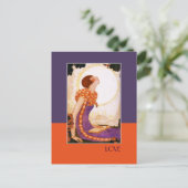 Amour. Carte postale Art déco Saint-Valentin (Debout devant)