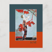 Amour. Carte postale Art déco Saint-Valentin (Devant)