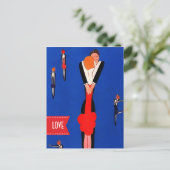 Amour. Cartes postales Art Déco de la Saint-Valent (Debout devant)