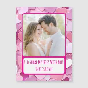 Amour Coeur Confetti Partager Ma Carte Magnétique