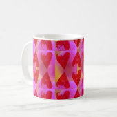 Amour Coeur Cosmique Café Mug (Devant gauche)