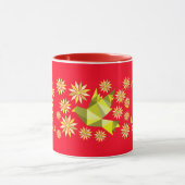 AMOUR COEUR FLEURS ANNIVERSAIRE VALENTINE MUG (Centre)