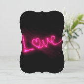 amour coeur neon rose chaud noir invitations maria (Debout devant)