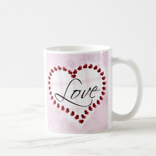 Amour Coeurs bonbons Mug (Droite)