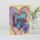 Amour Coeurs de famille Invitations ou annonces (Debout devant)