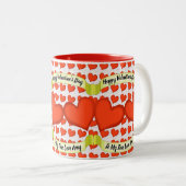 Amour Coeurs Mug (Devant droit)
