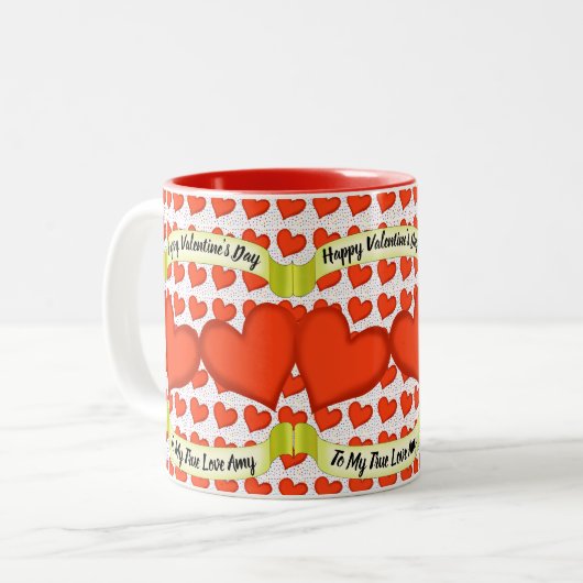 Amour Coeurs Mug (Devant gauche)
