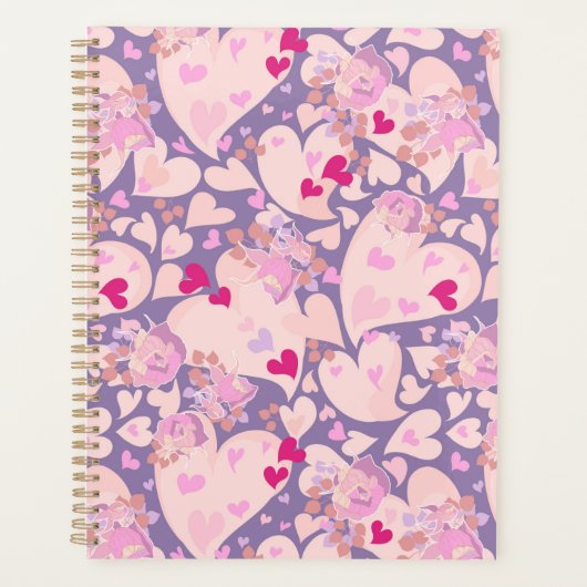 Amour Coeurs & Rose (Devant)