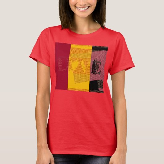 Amour coloré - Art Déco - T-shirt (Devant)