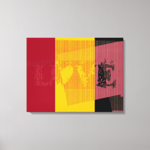 Amour coloré - Art Déco - Toile Enveloppée