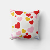 Amour coloré Coeur Motif Design coussin (Recto)