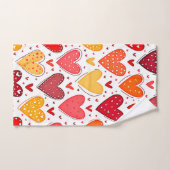 Amour Coloré Design Motif (Serviette à main)