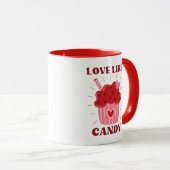 Amour Comme Candy Valentine Theme Mug (Devant droit)