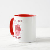 Amour Comme Candy Valentine Theme Mug (Devant gauche)